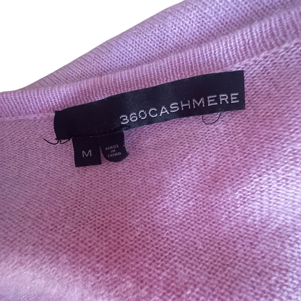 360 CASHMERE Label Pink Cashmere Sweater - Picture 8 of 8